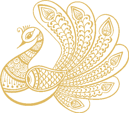 Peacock Butta Motif